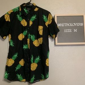 Pineapple Button Down Shirt